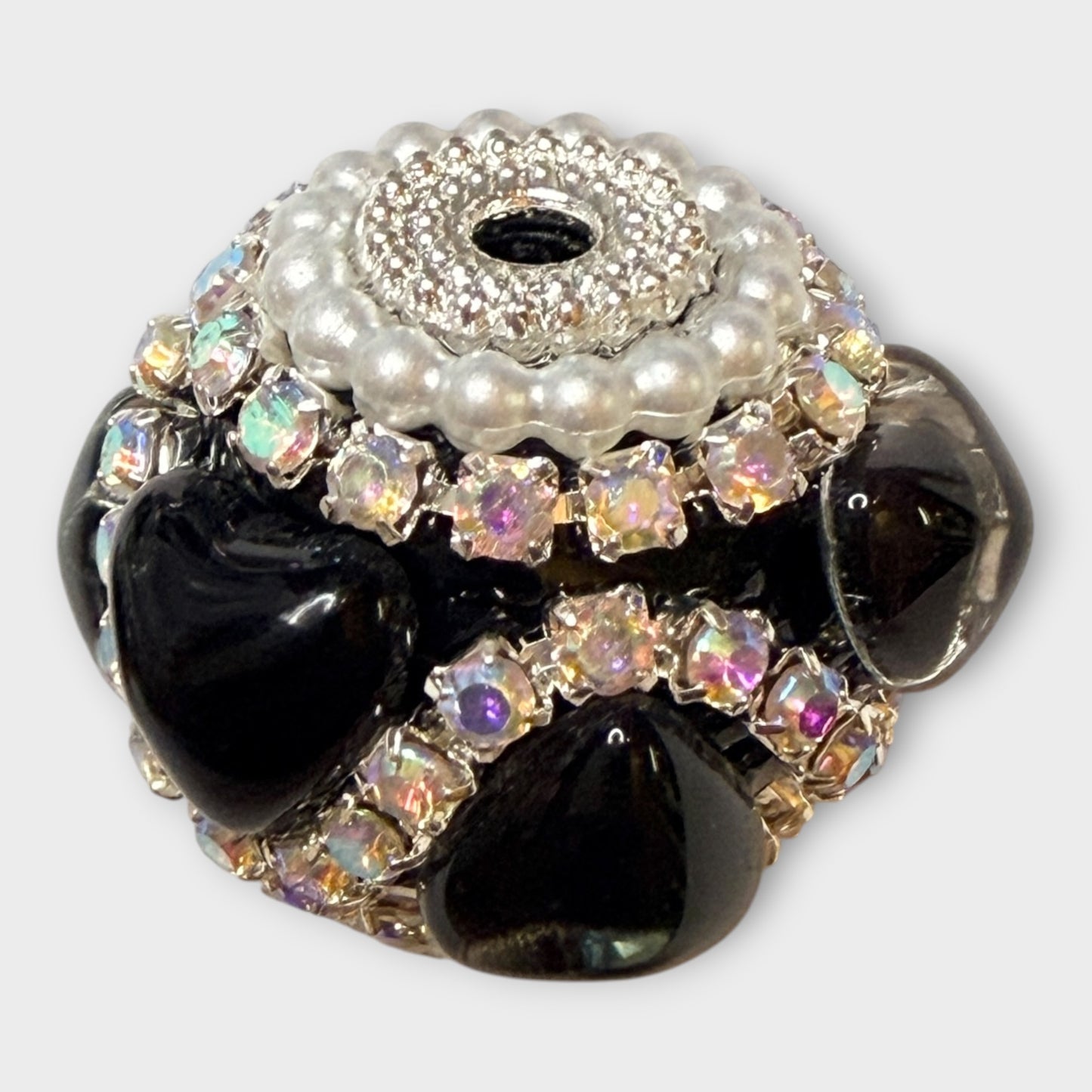Fancy Round Beads - Heart (B)