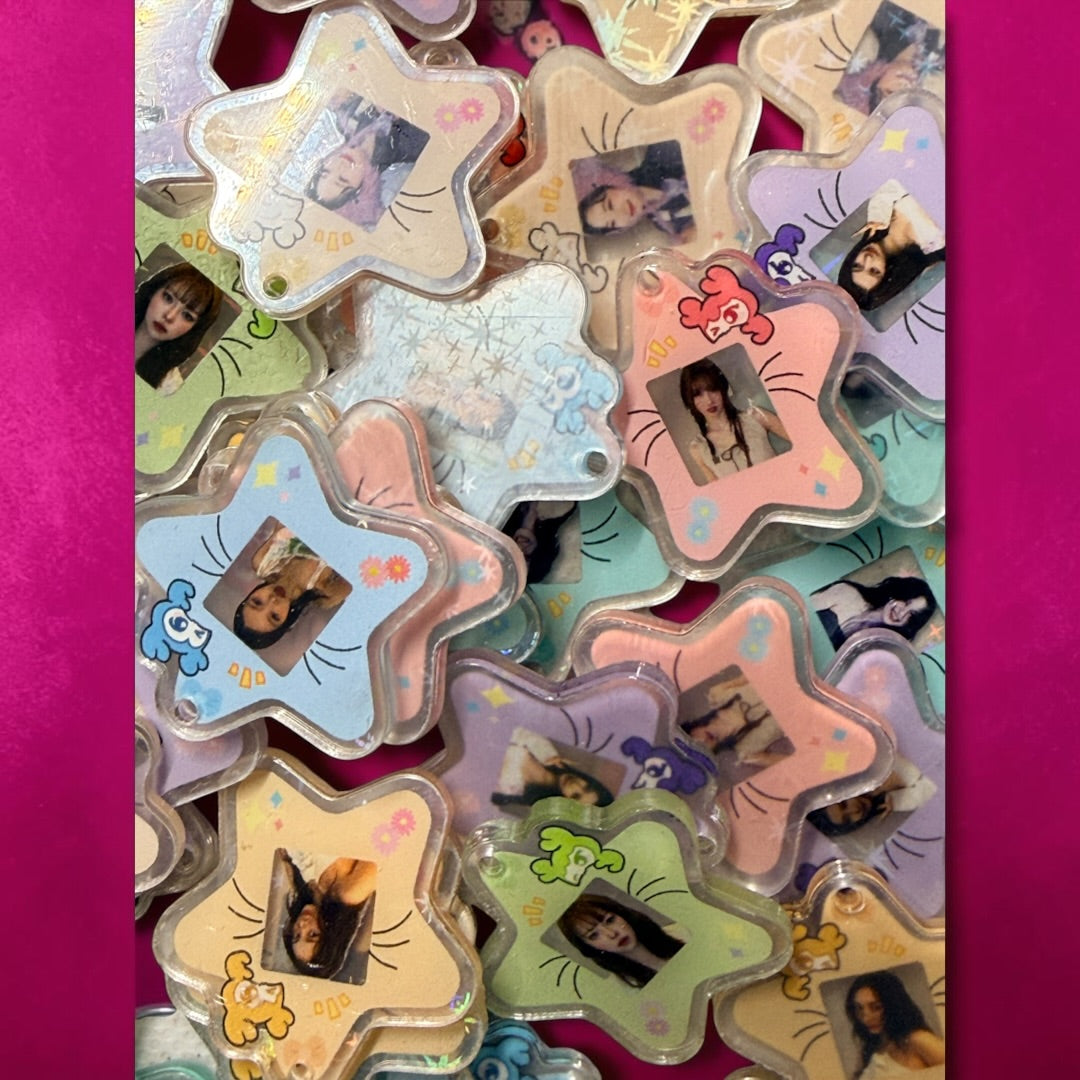 Twice Acrylic Star Pendants