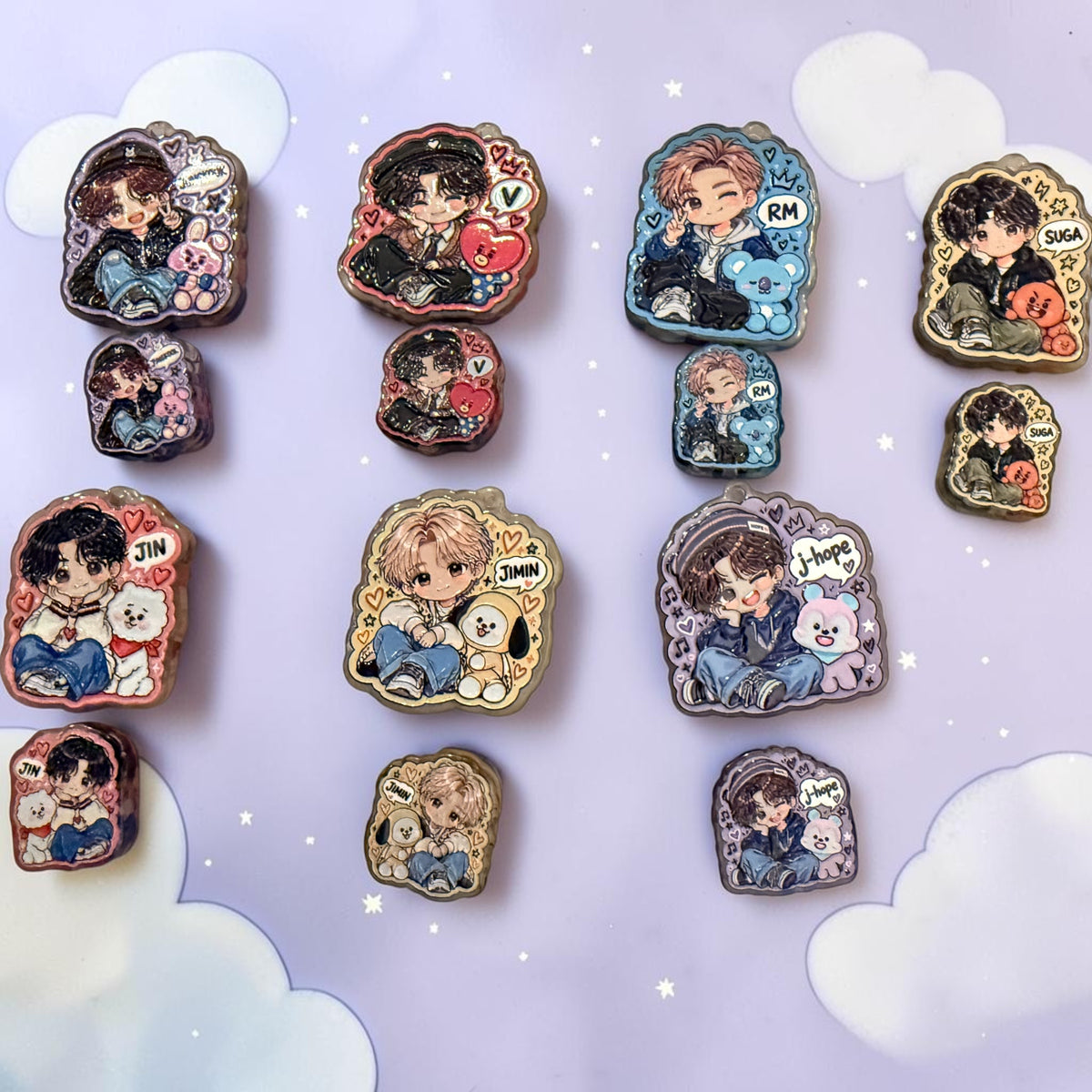 BTS Pendant and Bead Mix