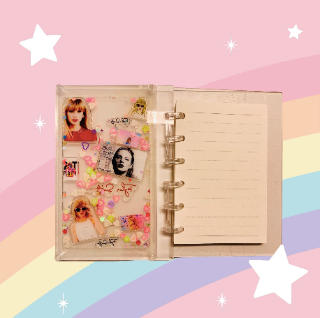 TSwift Shaker Notebook, Taylor, Swiftie Notebook
