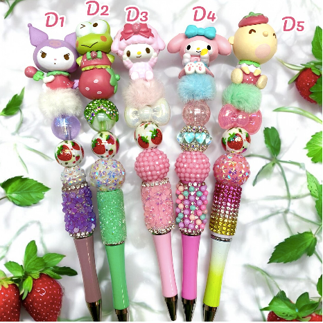 Sanrio Strawberry Series, Sanrio Pens, Pens