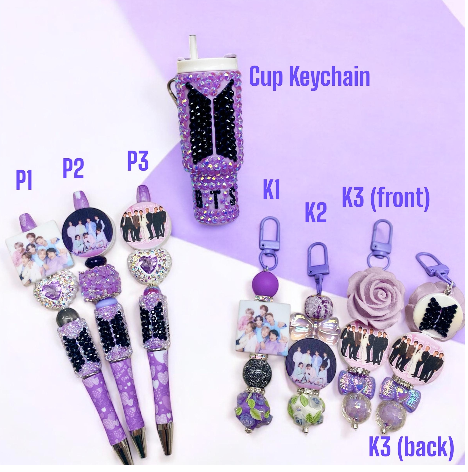 BTS Pens, BTS Keychains, BTS Pop Sockets, Army