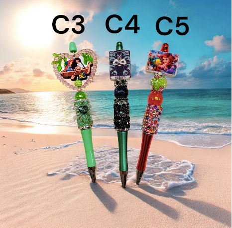 Ariel Pen Set, Mermaid Pen Set, Princess Pens, Ariel Pen, Mermaid Pen