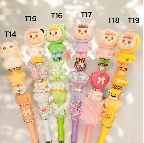 Flocked Pens, Flocked Horse Pens, Character Pens, Pens