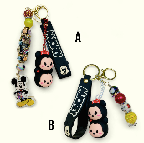 Mickey & Friends Keychains, Lanyard, ID Holder, Pouch