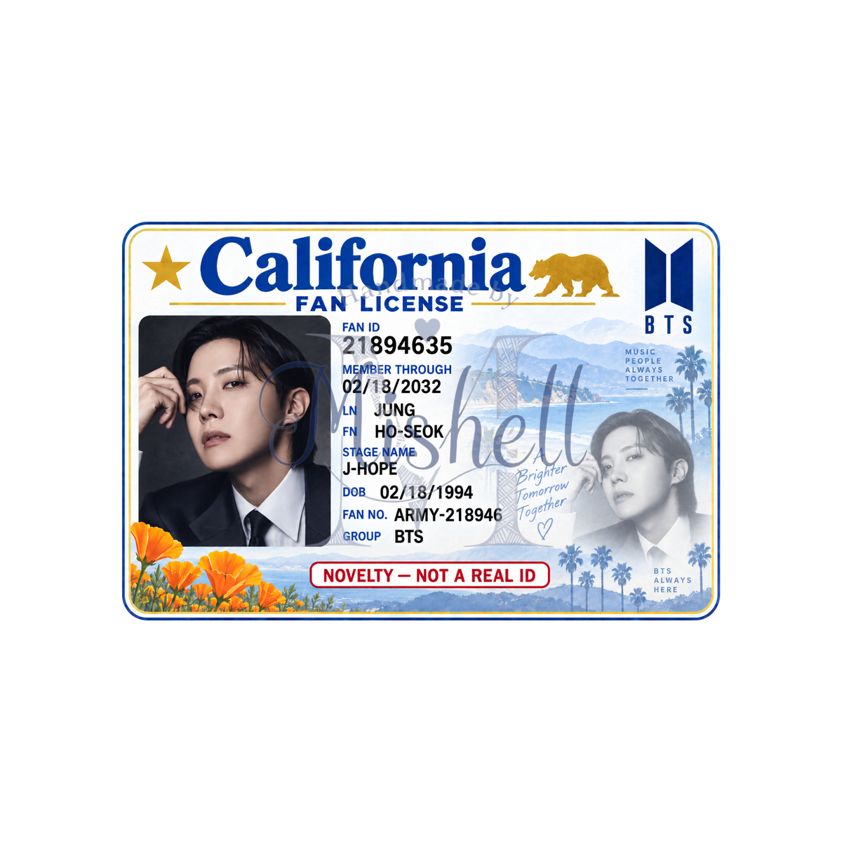 BTS Novelty Card - CA