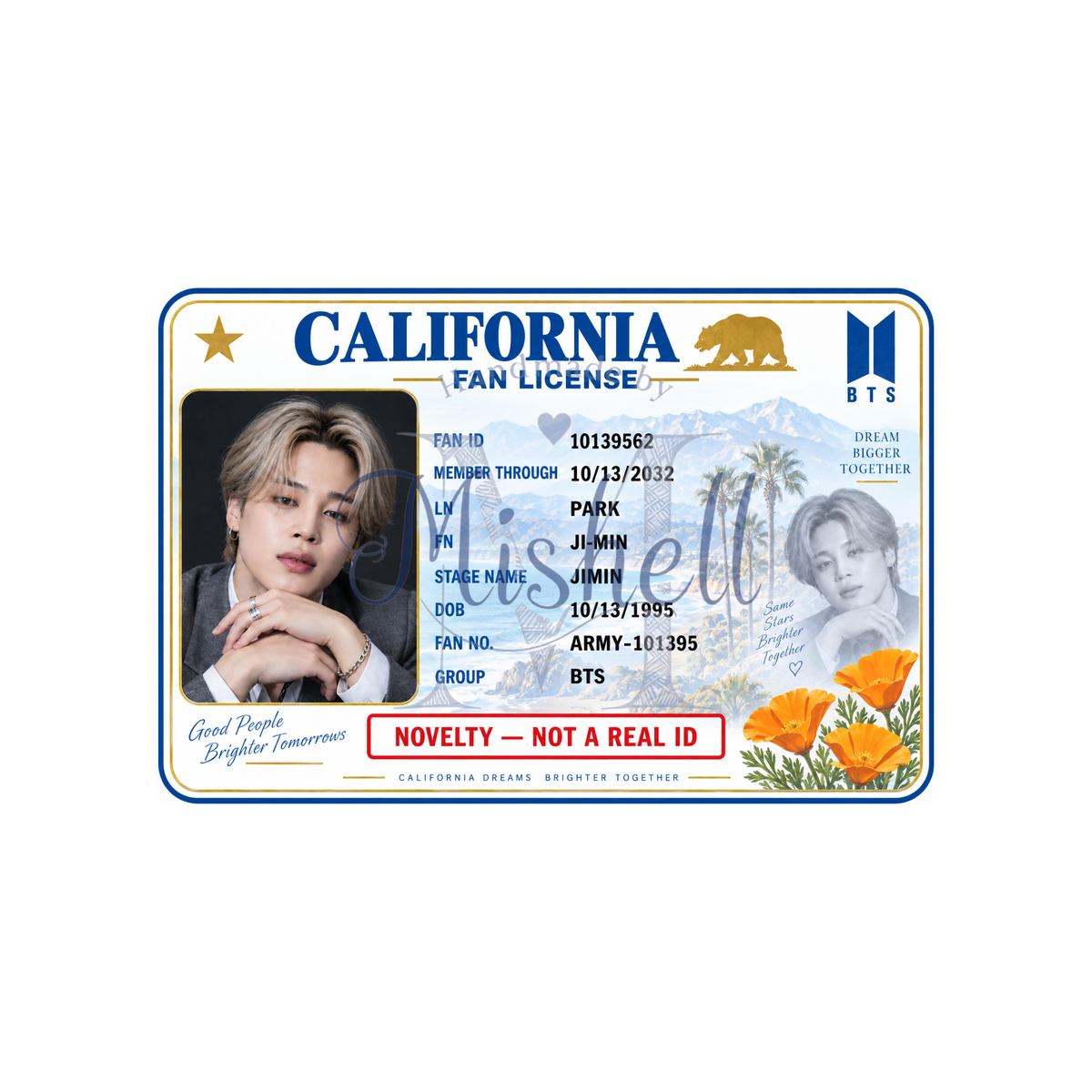 BTS Novelty Card - CA