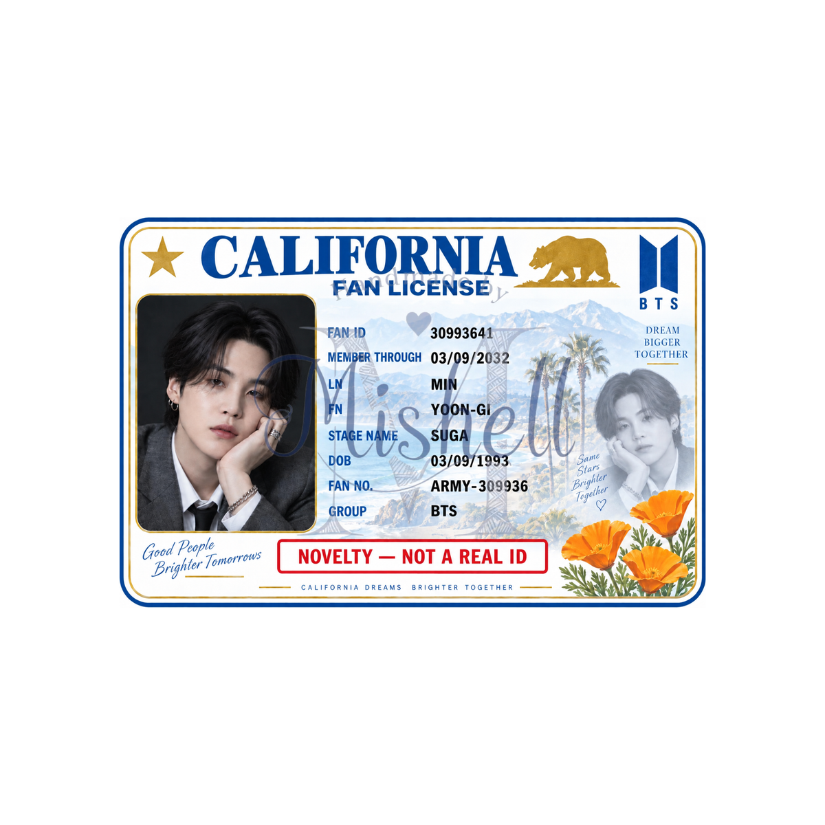 BTS Novelty Card - CA