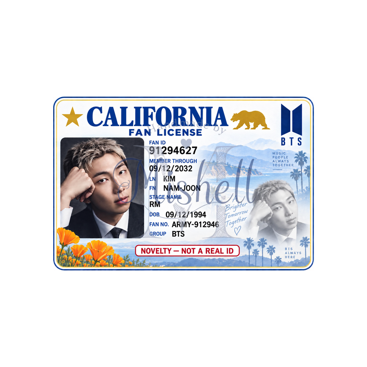 BTS Novelty Card - CA