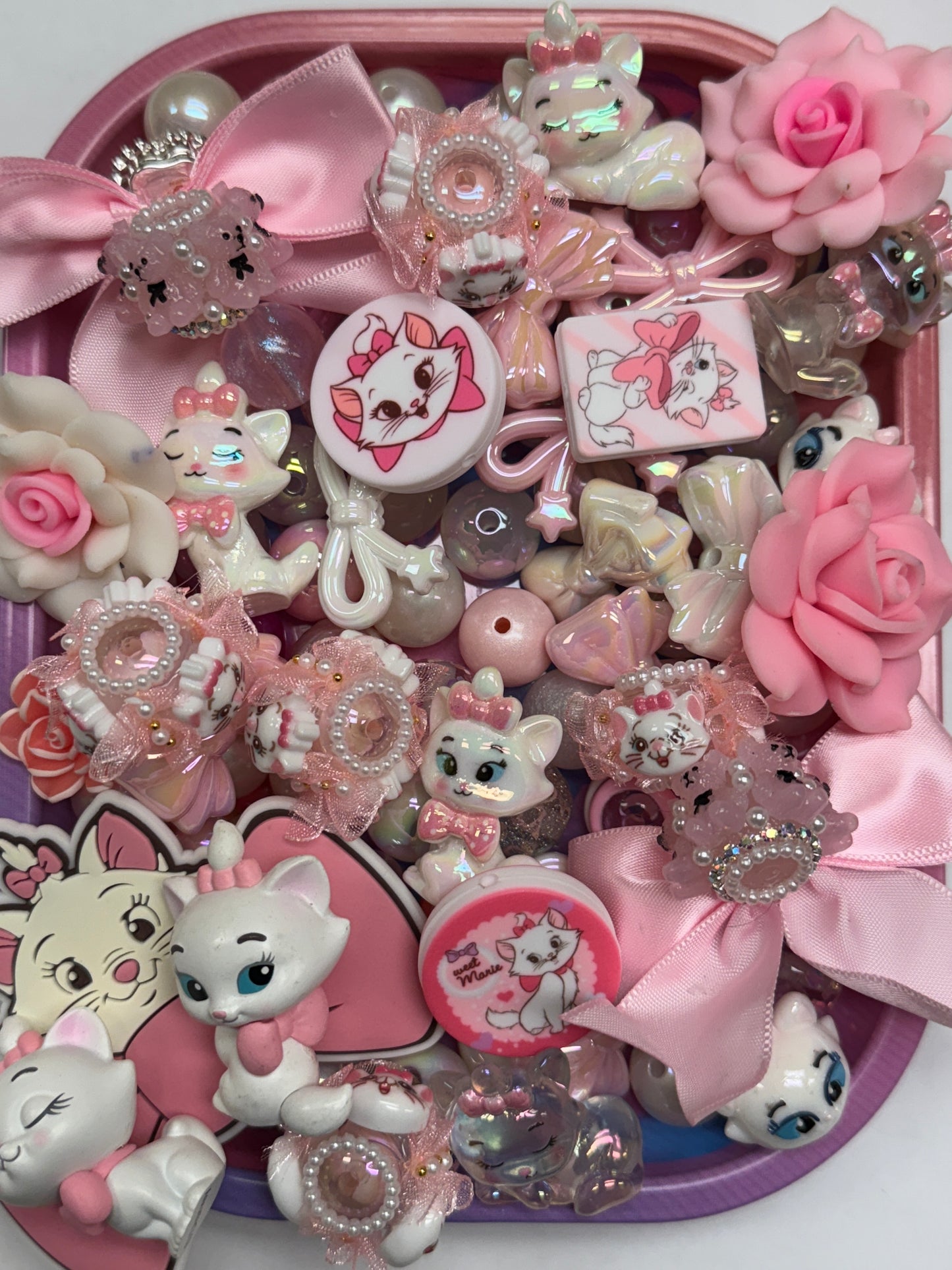 Pink Kitty Bead Mix
