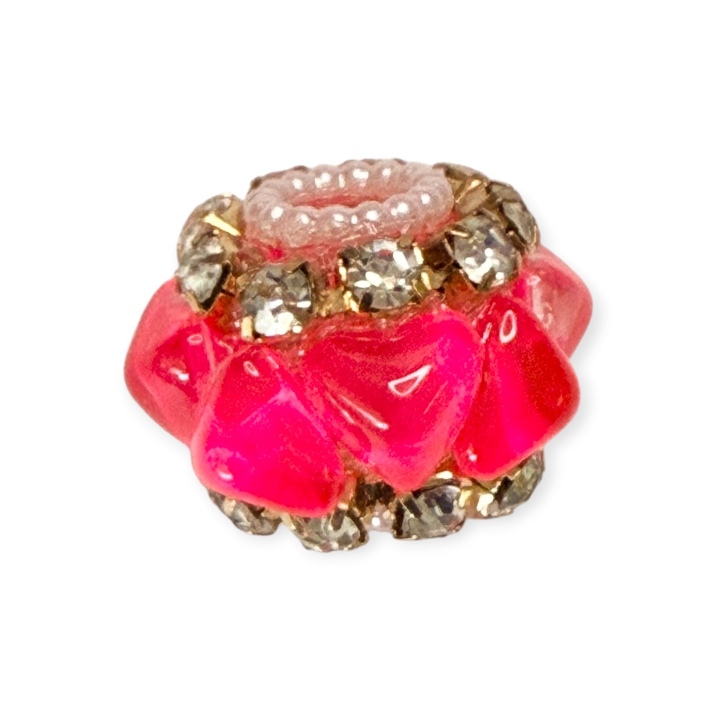 Fancy Round Beads - Heart (A)