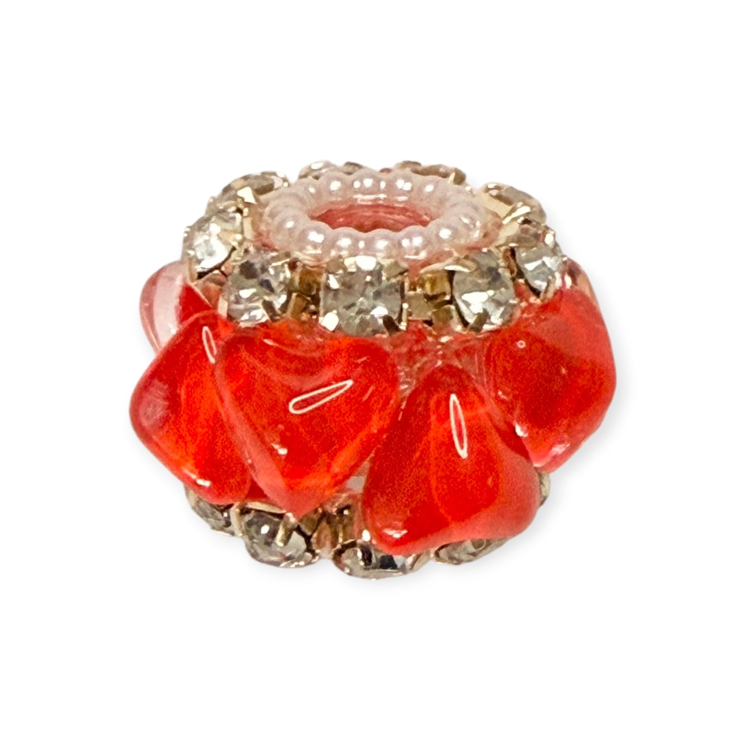 Fancy Round Beads - Heart (A)