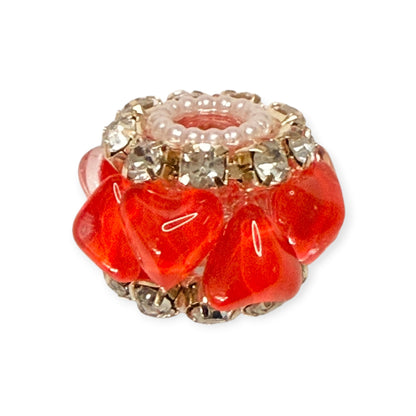 Fancy Round Beads - Heart (A)