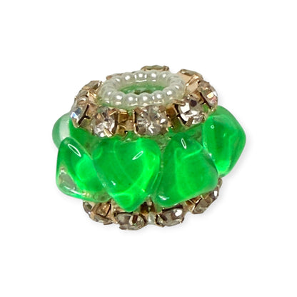Fancy Round Beads - Heart (A)