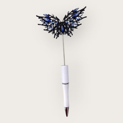 Butterfly Fancy Bead (Black/Blue)