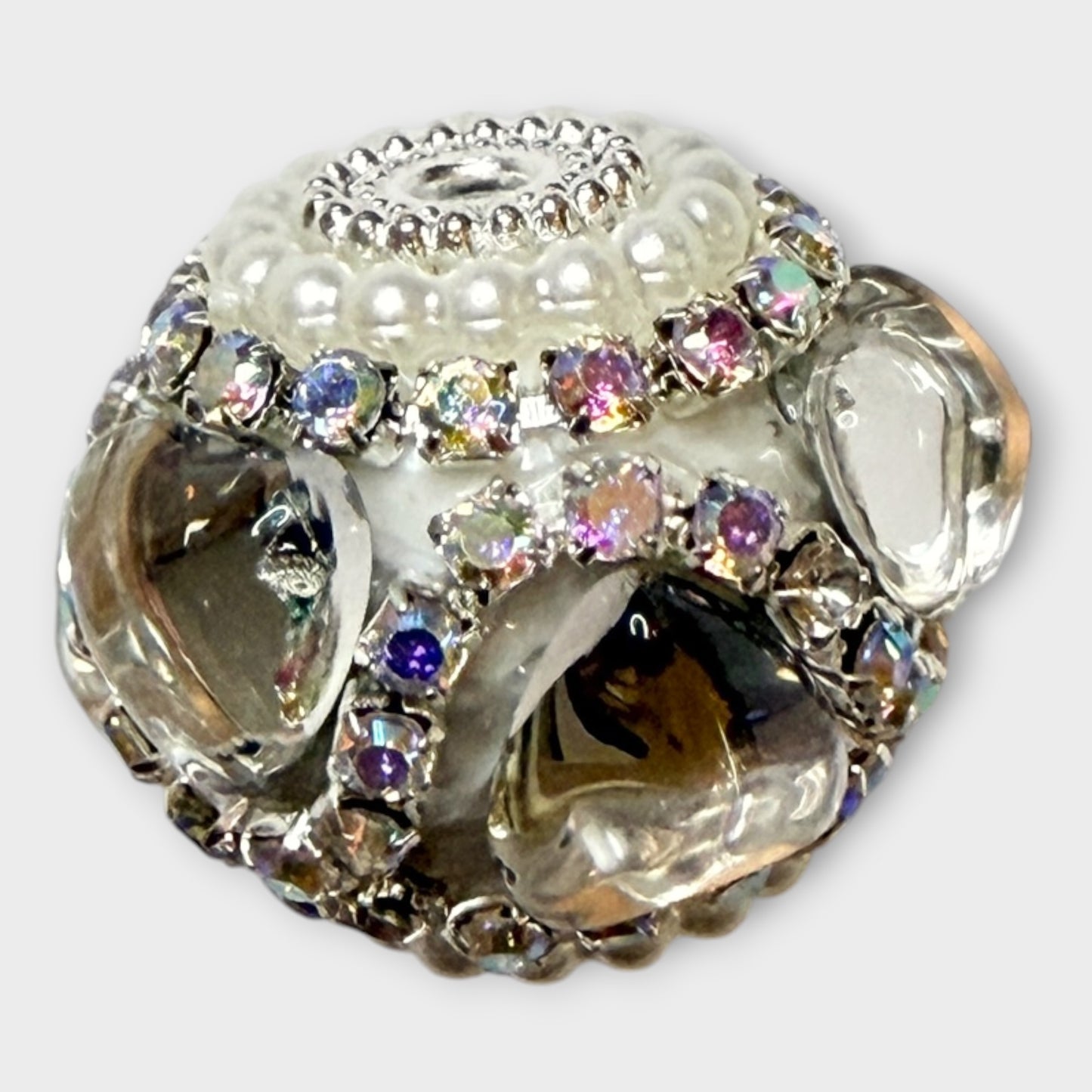Fancy Round Beads - Heart (B)
