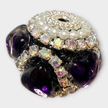 Fancy Round Beads - Heart (B)