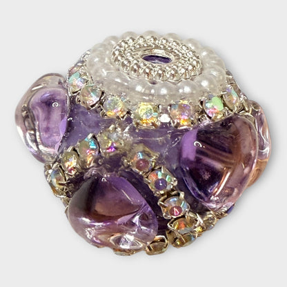 Fancy Round Beads - Heart (B)