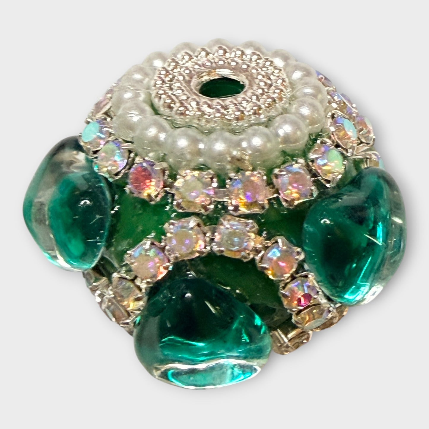 Fancy Round Beads - Heart (B)