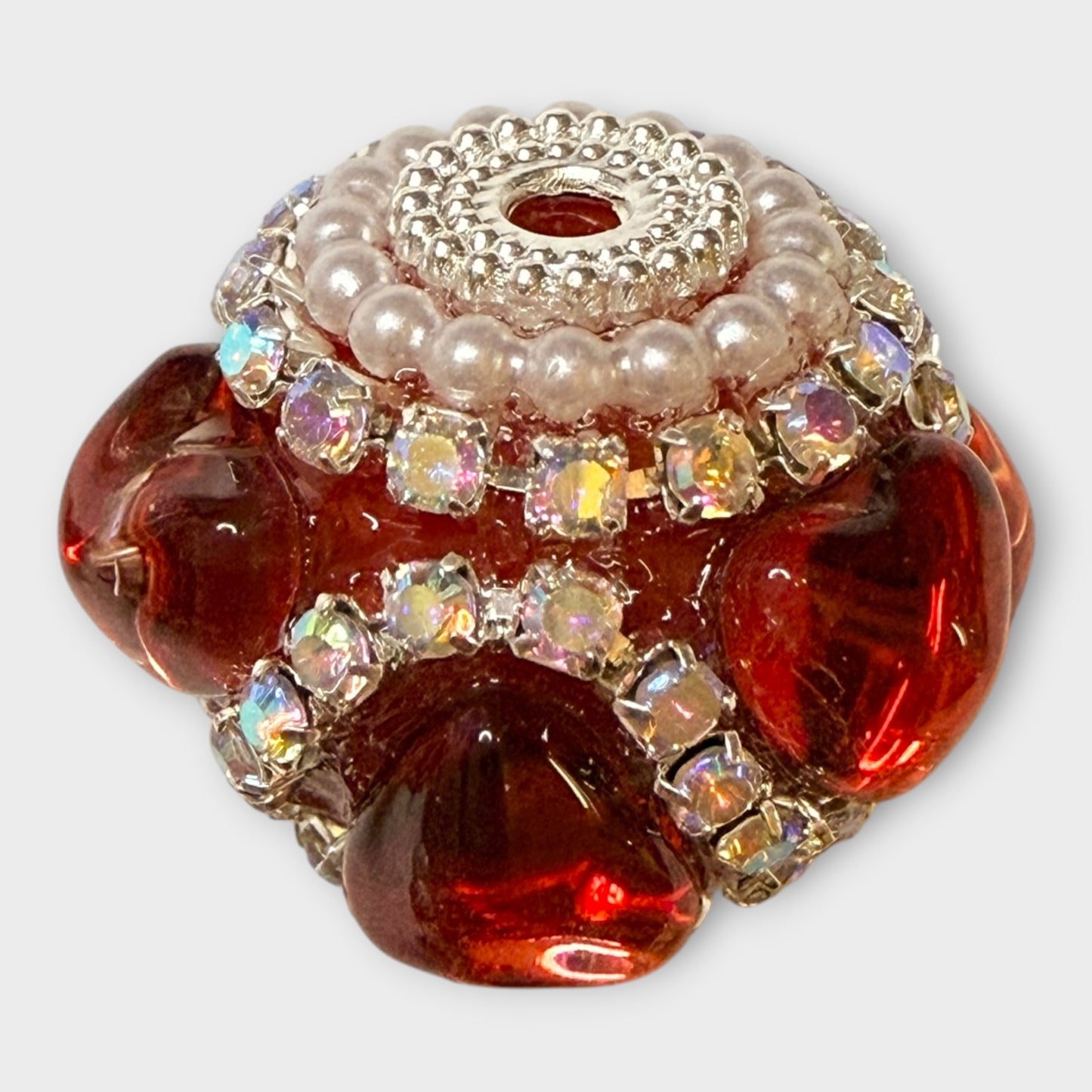 Fancy Round Beads - Heart (B)