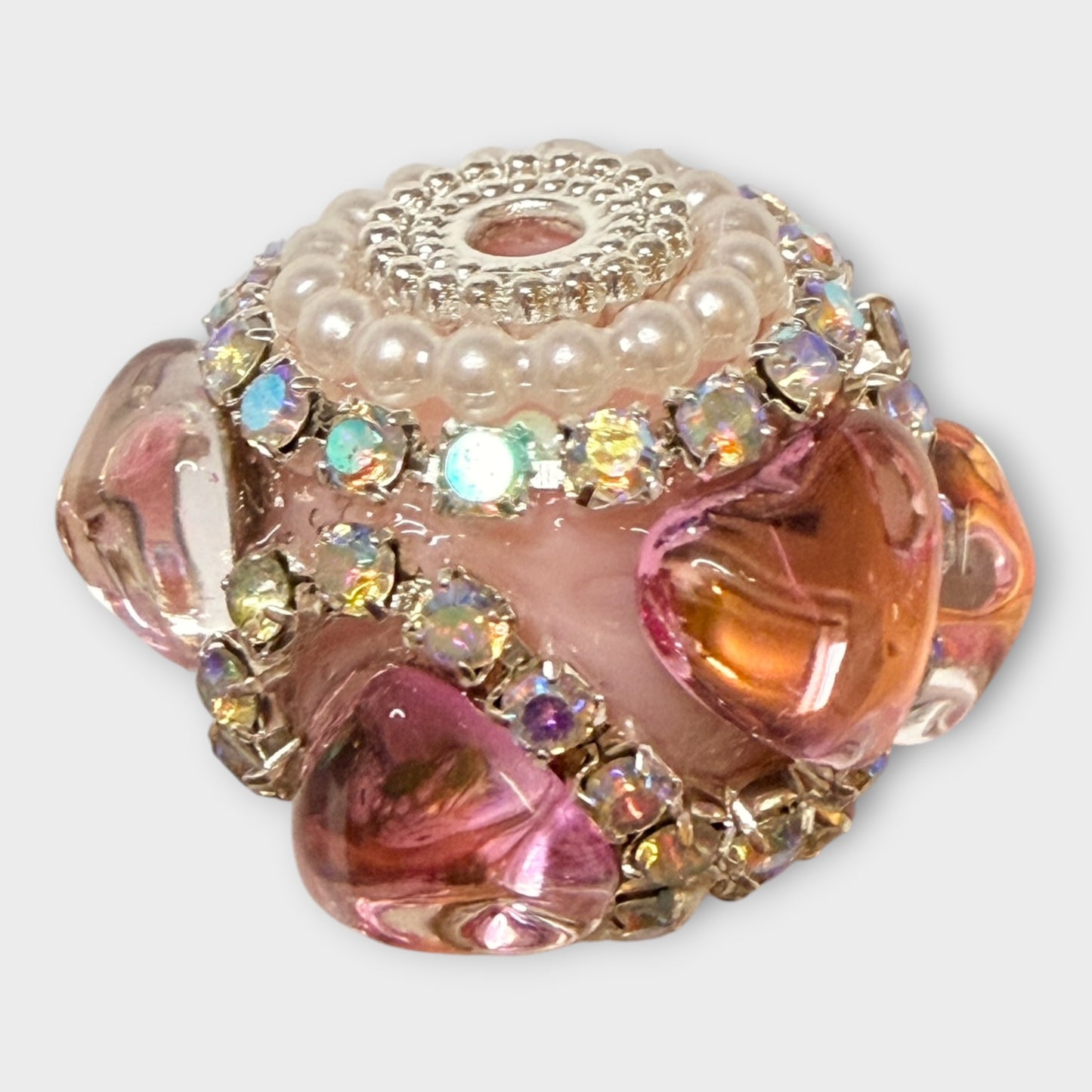 Fancy Round Beads - Heart (B)