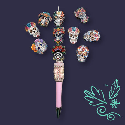Skull Beads - Day of Dead