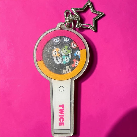 Twice Lightstick Shaker Keychain