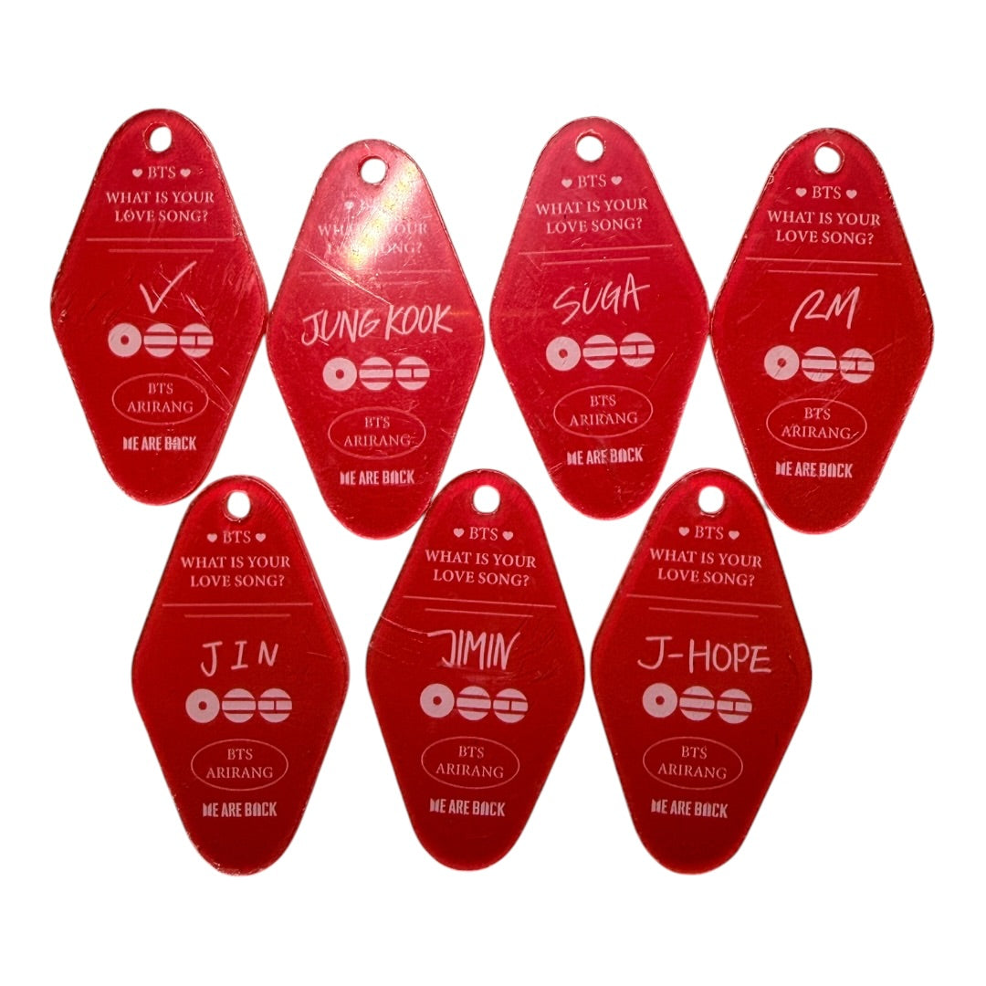 BTS Motel Keychain Pendants