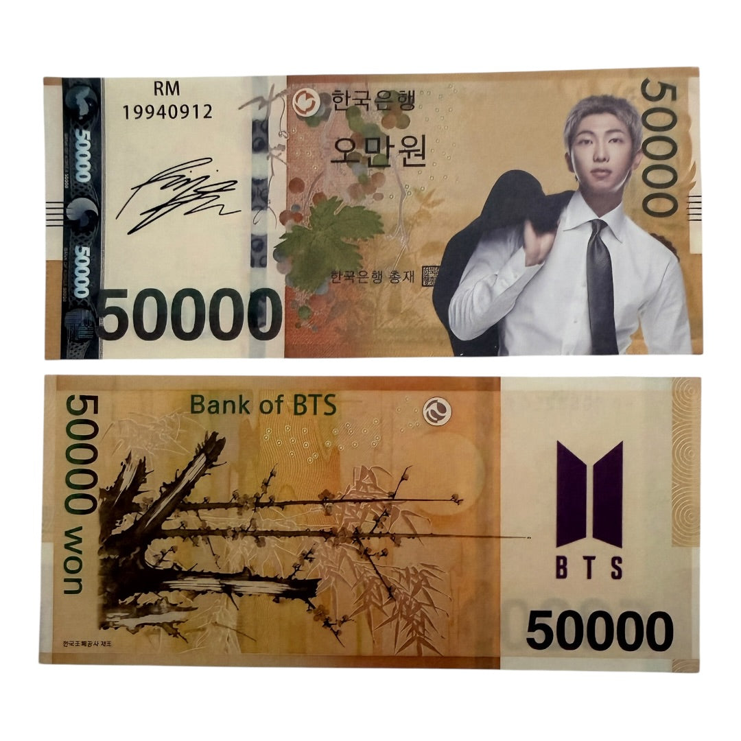BTS Novelty Money Bills