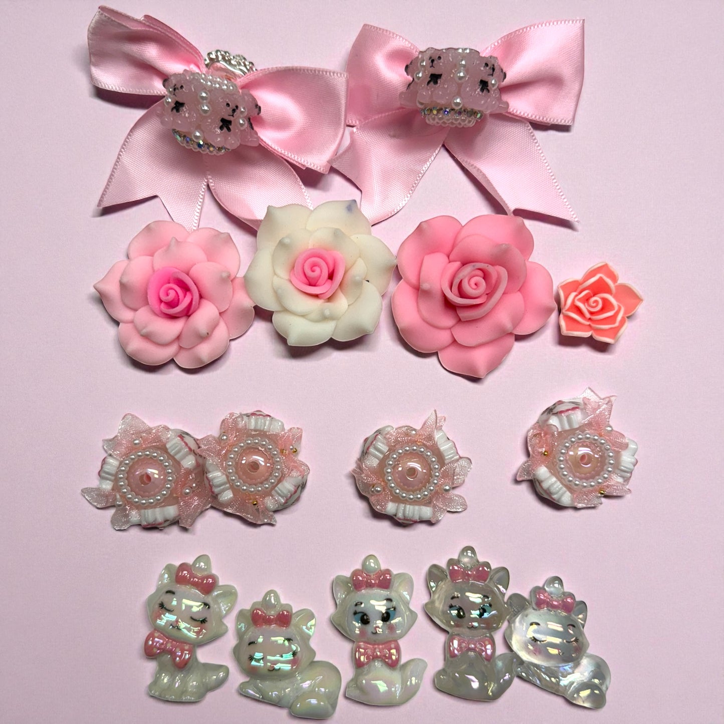 Pink Kitty Bead Mix