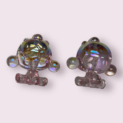 Skull Panda Shaped Beads (Pink)