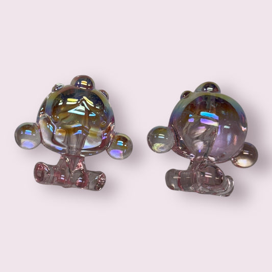 Skull Panda Shaped Beads (Pink)