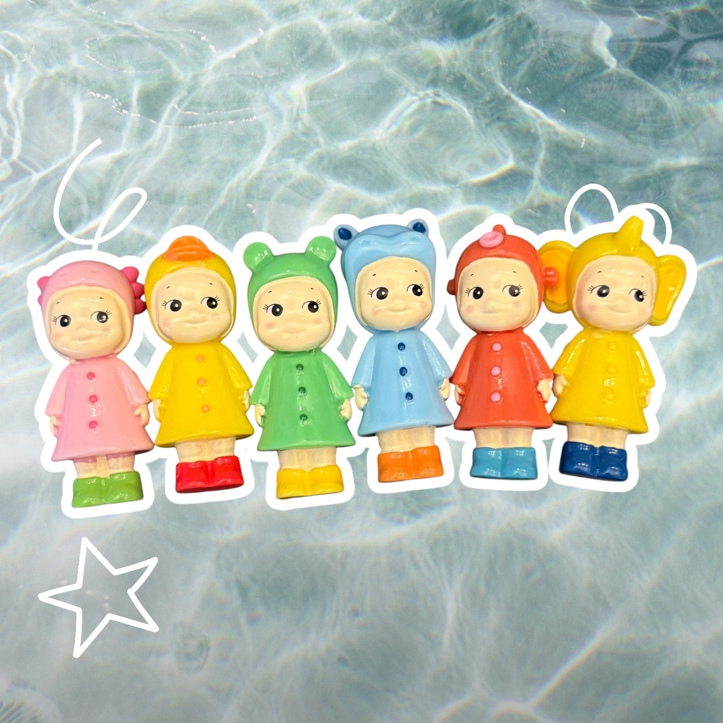 Angel Raincoat Mini Figurines