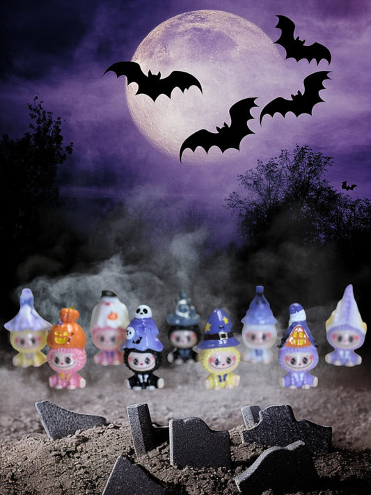 Halloween Labubu Mini Figurines