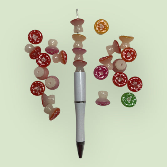 Luminous Mushroom Beads – Glow in the Dark Beads