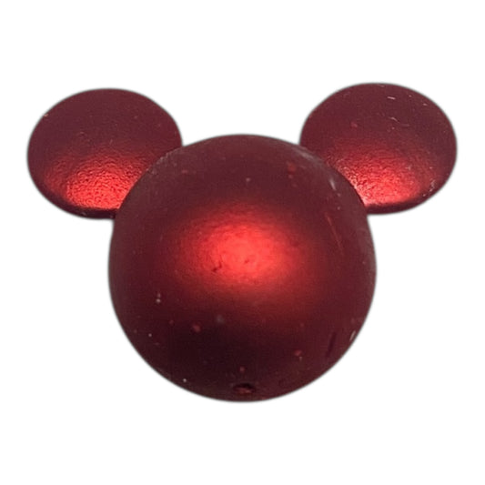 Mouse Ear Shaped Beads (Red)