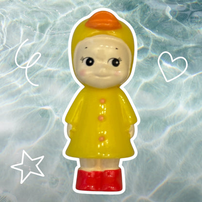 Angel Raincoat Mini Figurines