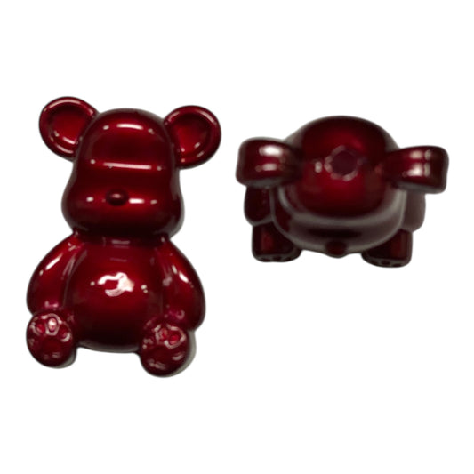 Bear Shaped Beads (Red)