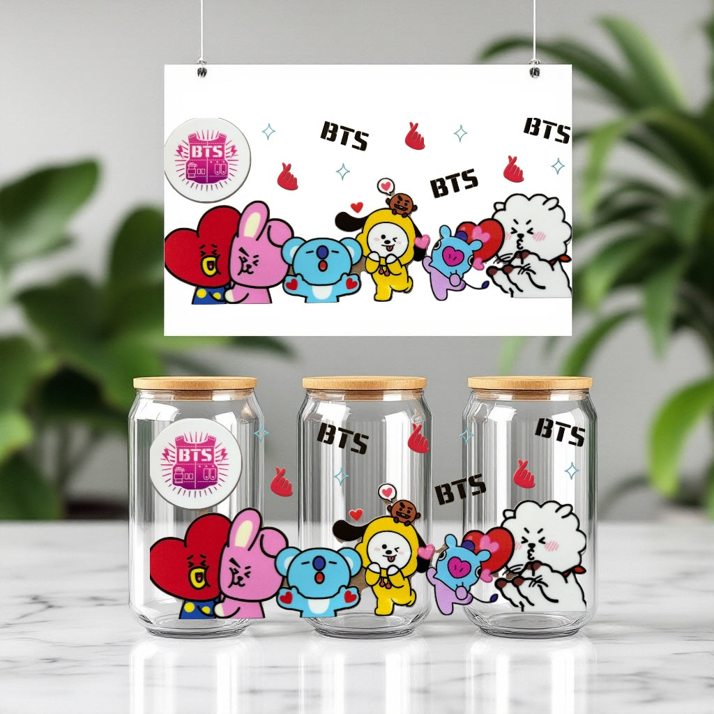 Kpop BTS Cup Wraps