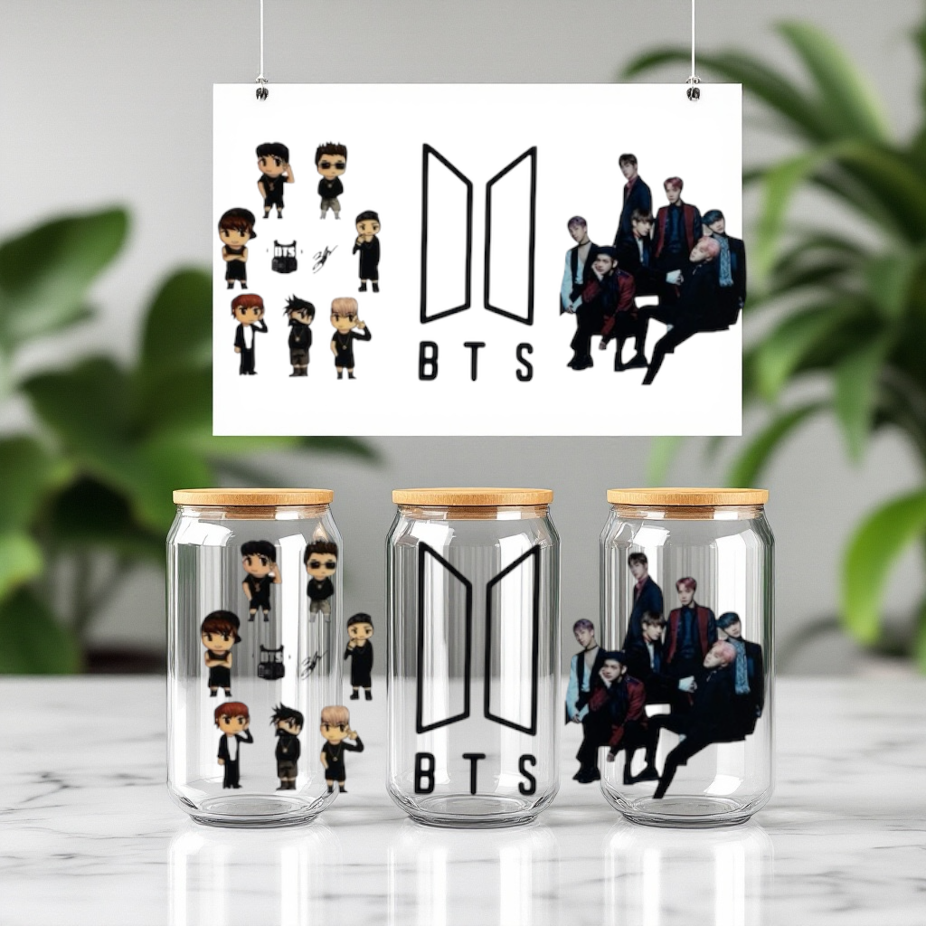 Kpop BTS Cup Wraps