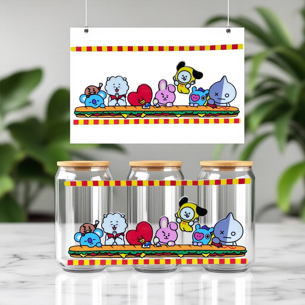 Kpop BTS Cup Wraps
