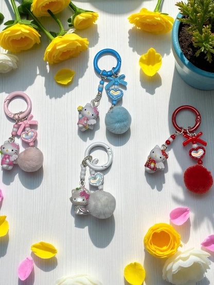 Hello Cat Keychains
