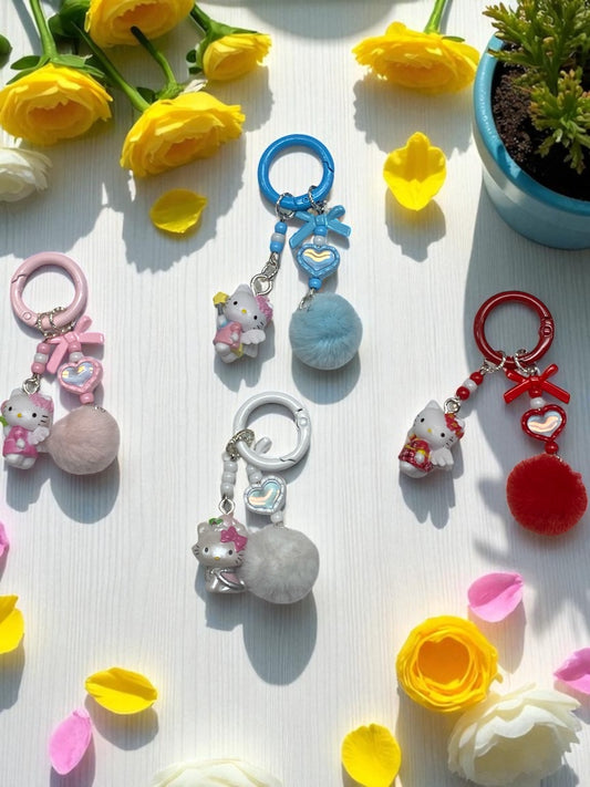 Hello Cat Keychains