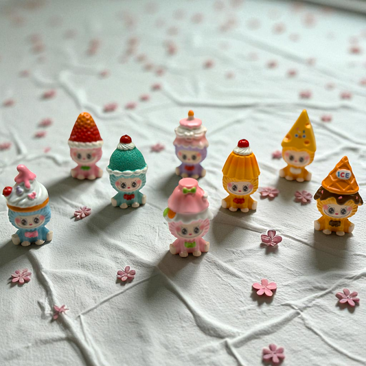 Dessert Labubu Mini Figurines