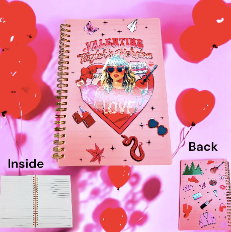 TSwift Shaker Notebook, Taylor, Swiftie Notebook